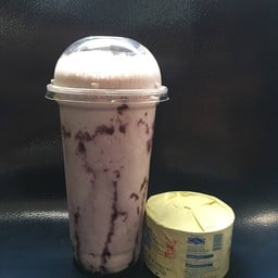 นมหมีปั่นบลูเบอรรี่