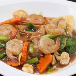 ก๋วยเตี๋ยวราดหน้ากุ้ง [เล็ก]