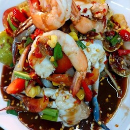 ตำเหลาทะเลสุกปลาร้า