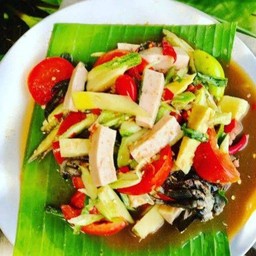 ส้มตำแตงปลาร้าหมูยอ