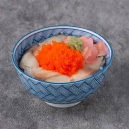 ข้าวหน้าปลาซาบะสด