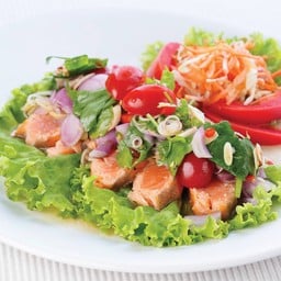 ยำปลาแซลมอล