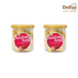 Set คู่ มินิฟรุตพายสตรอเบอรี่ 2 กระปุก