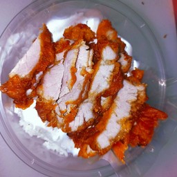 ข้าวหมูทอด+ไข่ดาว