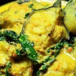 แกงคั่วกะทิปลาดุกใบยี่หร่า(พริกแกงใต้)