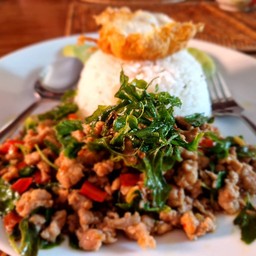 The favourite: basil on rice