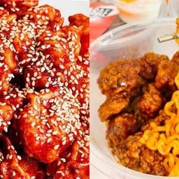 [เซตสุดฮิต] ไก่ทอดเกาหลี + รามยอนรสเผ็ดเกาหลีไก่กรอบ