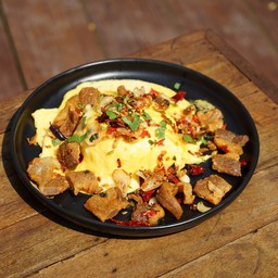 ข้าวไข่ข้นสามชั้นผัดพริกเกลือ