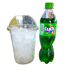 น้ำเขียว+น้ำแข็งแก้วใหญ่