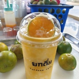น้ำส้ม + มะนาว ปั่น
