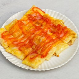 โรตีไข่+แยมสับปะรด