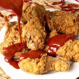 ไก่เกาหลีซอสเผ็ดซี๊ด level 1  (3น่อง)