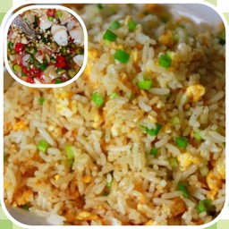 [อร่อยซ่ากับโค้ก] ข้าวผัดไข่ +  สไปรท์ ออริจินัล (กระป๋อง)