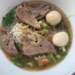 หมี่ตับ_ลูกชิ้นหมู (น้ำตกโบราณ_เข้มข้น)