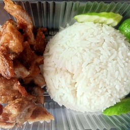ข้าวหมูทอด