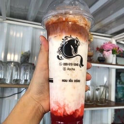 ชาไทยนมสดสตอเบอรี่