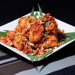 กุ้งคั่วพริกเกลือ