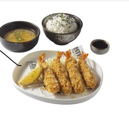 ชุดข้าวคัทซึกุ้ง Katsu Shrimp Set