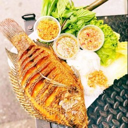 เมี่ยงปลานิลทอด