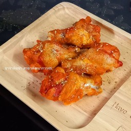(ใหม่) ปีกบนไก่สไปซี่ 4 ชิ้น