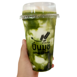 มะพร้่าวปั่นชาเขียว