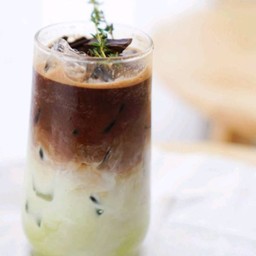 Choco matcha latte