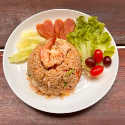 H3ข้าวผัดรถไฟอกไก่กุ้งกุนเชียงไก่ไข่ดาว