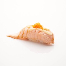 แซลมอนเบิร์นซอสหวานไข่กุ้ง