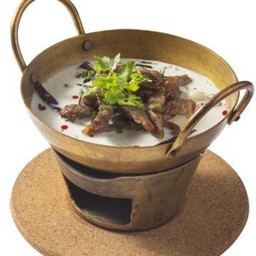 เนื้อเค็มแดดเดียวต้มกะทิ Salty Sun-Dried Beef Boiled in Coconut Milk