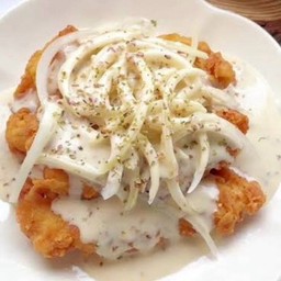 หมึกกรอบชาวครีม