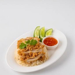 ข้าวมันไก่ทอด