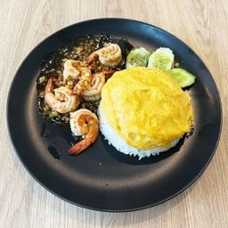 M5/ ข้าวไข่ข้นกุ้งกระเทียม