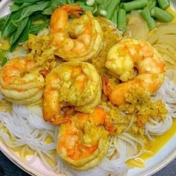 ขนมจีนน้ำยาแกงกุ้ง