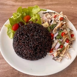 H7/ ข้าวไรซ์เบอรี่ยำปลาทูทรงเครื่อง