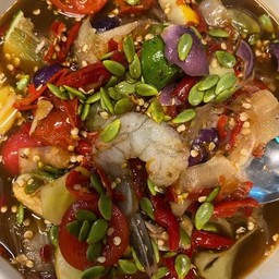 ตำหลวงพระบางกุ้งสด