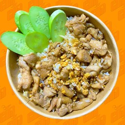 ข้าวไก่กระเทียม