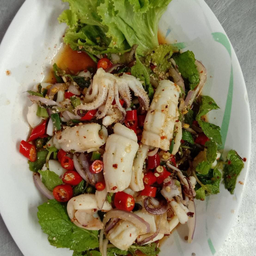 ลาบปลาหมึก