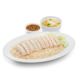 ข้าวมันไก่สูตรไหหลำ (M) - สะโพกน่อง