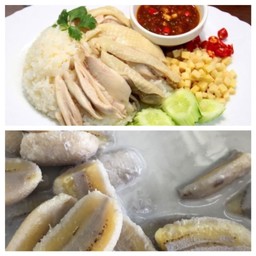 ข้าวมันไก่+กล้วยบวชชี