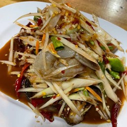 [อร่อยซ่ากับโค้ก] ตำกุ้งสด ปลาร้า +  โค้ก ออริจินัล (กระป๋อง)