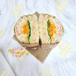 แซนวิช ไส้กรอก ปูอัด