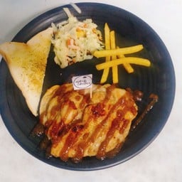 สเต็กไก่ซอสบาร์บีคิว