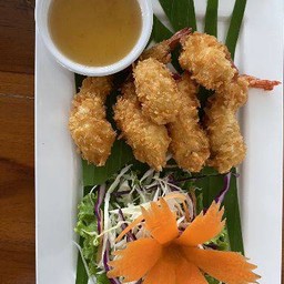 กุ้งชุปแป้งทอด