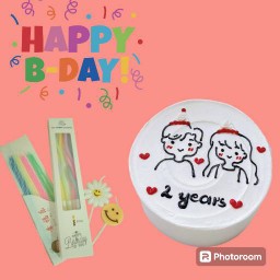 215.พร้อมส่ง10cm หรือ1ปอนไม่ว่าจะกี่ปีก็ยังรักที่รักเสมอนะคะ