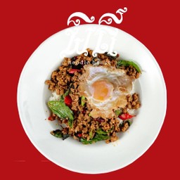 ข้าวกะเพราหมู+ไข่ดาว