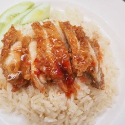 ข้าวหน้าไก่ทอด