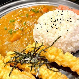 ข้าวแกงกะหรี่ญี่ปุ่น-กุ้งทอด