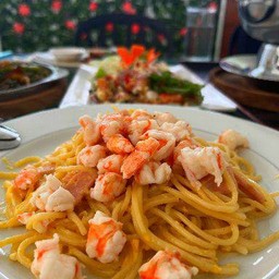 สปาเก็ตตี้ซอสครีมกุ้ง