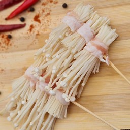 เบค่อนพันเห็ดเข็ม