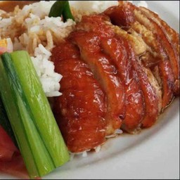 ข้าวหมูแดงเป็ดย่าง